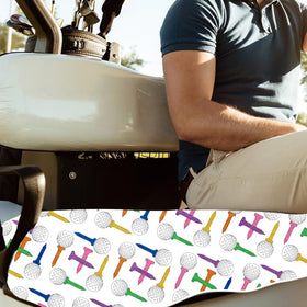 Vibrant tee-and-ball design boosts cart personality on the course