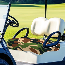 Woodland camouflage pattern by ORIGACH adds rugged outdoor style to the cart.
