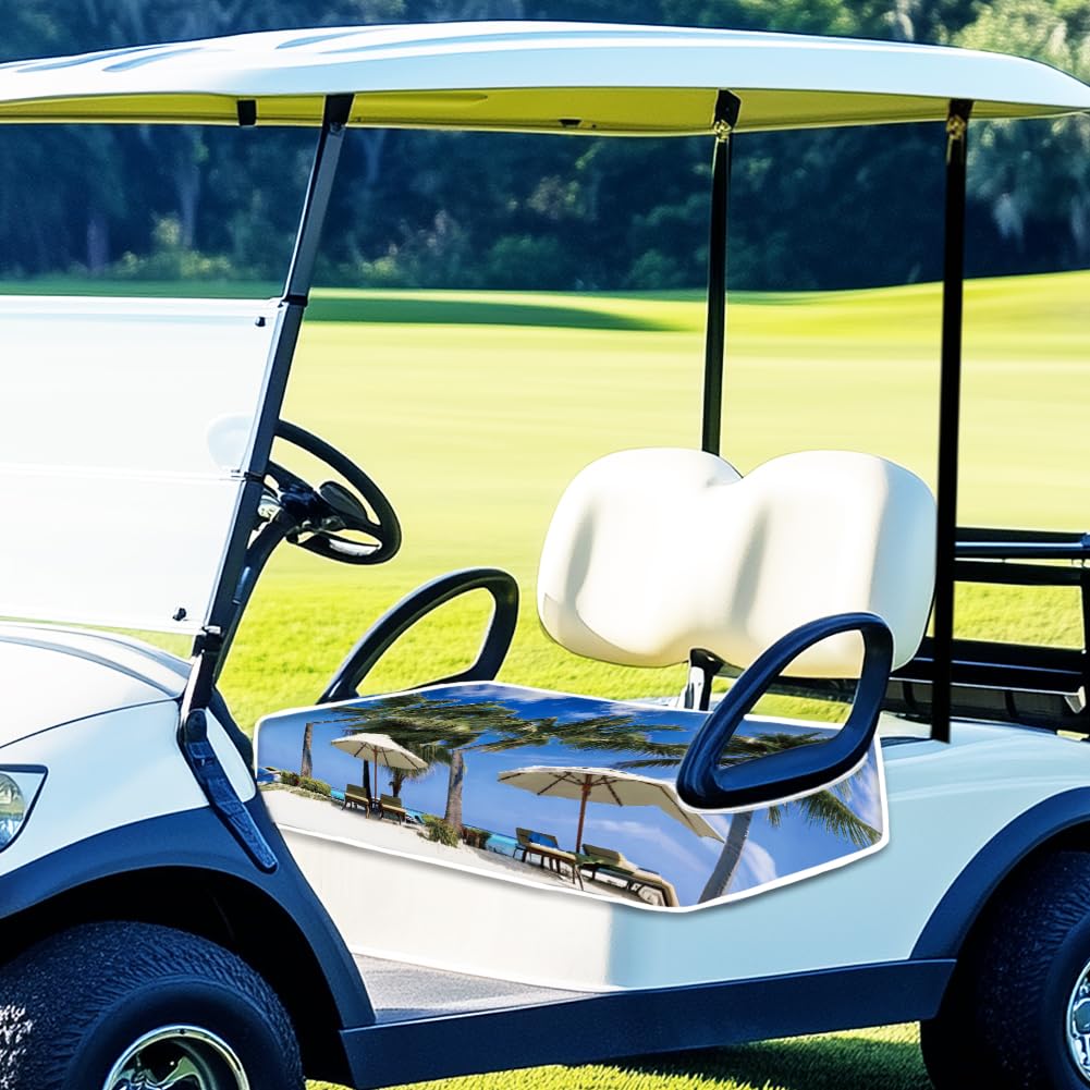 ORIGACH vibrant coconut-tree pattern adds style to your golf cart.