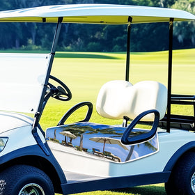 ORIGACH vibrant coconut-tree pattern adds style to your golf cart.
