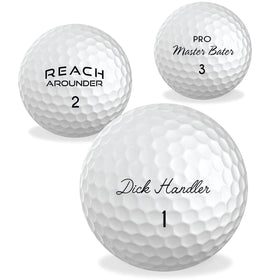 O'RINN GOLF 3-pack packaging with the funny balls, gift-ready ready to delight.