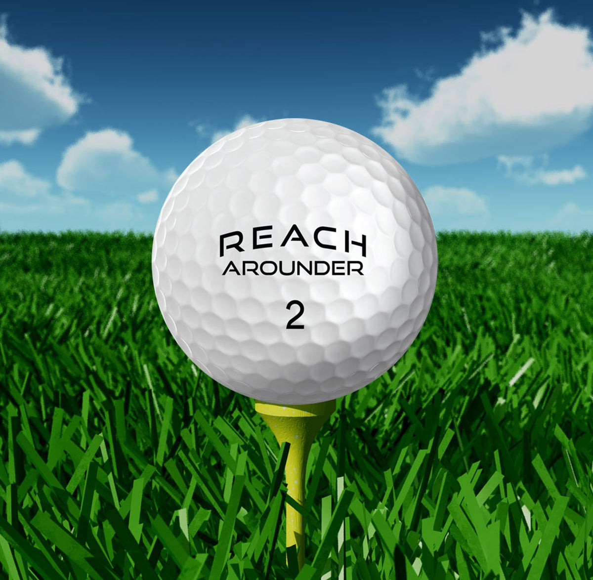 O'RINN GOLF bold lettering on balls aids quick identification on busy greens.
