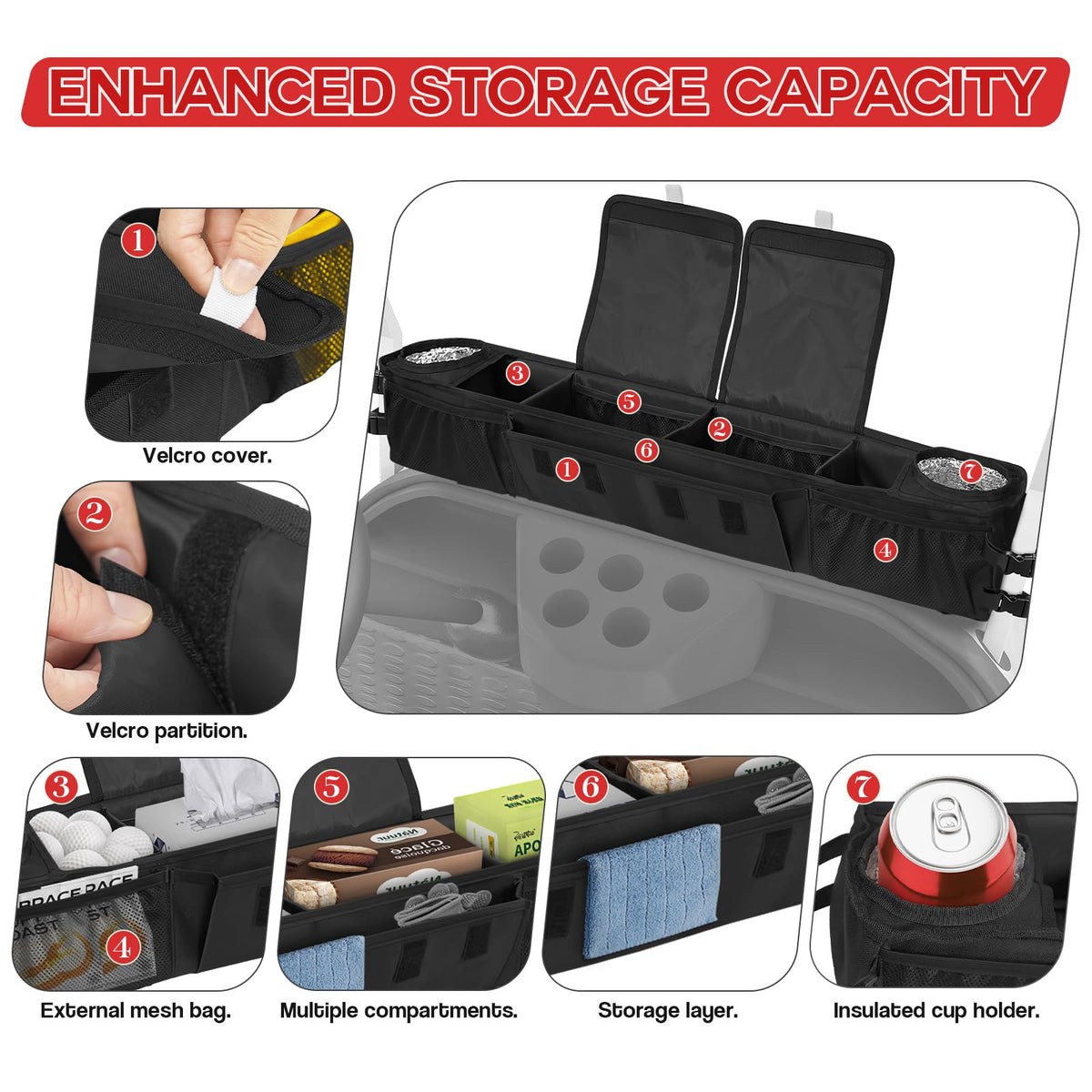 ORKELS Foldable design with buckle straps enables portable setup without drilling.