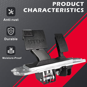 Orle Oko accelerator pedal close-up showing smooth action and control