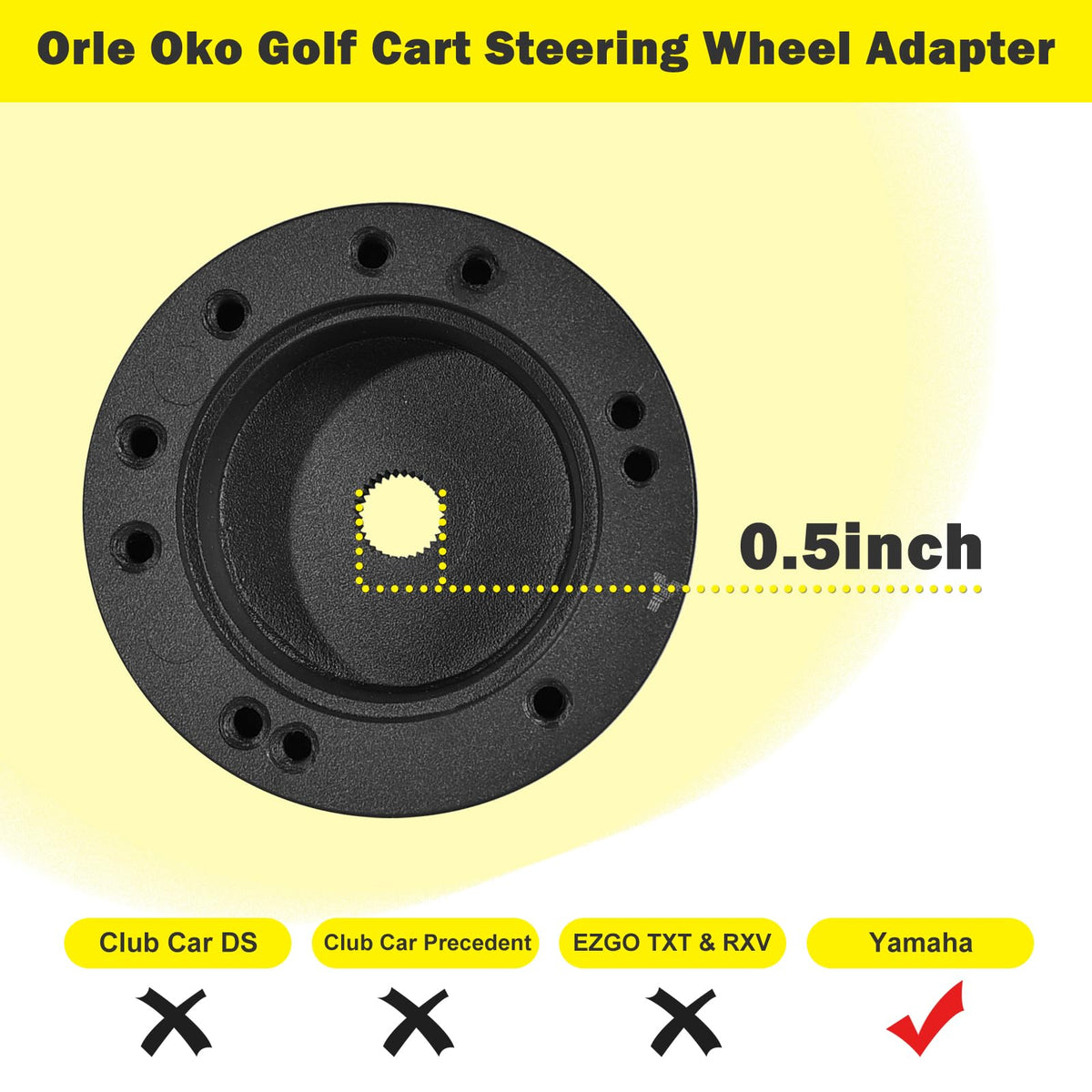 Premium aluminum steering wheel adapter resists corrosion and heat for daily use.
