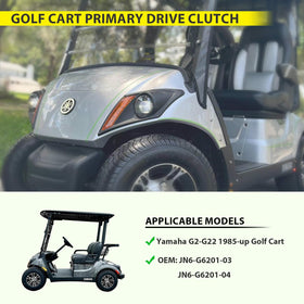 Orle Oko primary drive clutch with OEM replacement numbers for Yamaha carts.