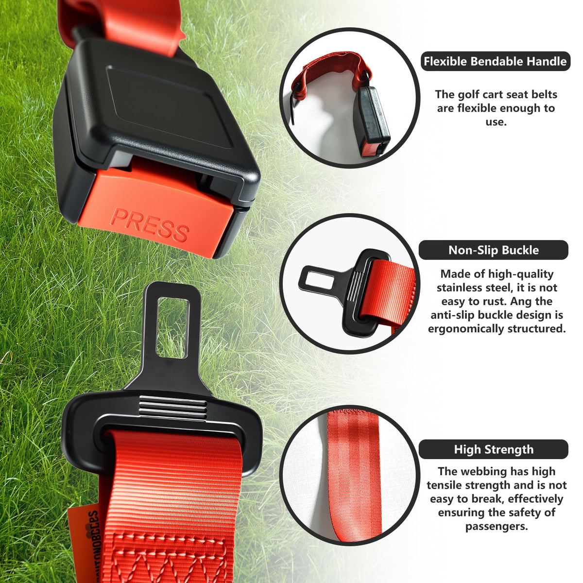 Orle Oko buckle release button close-up highlighting easy release