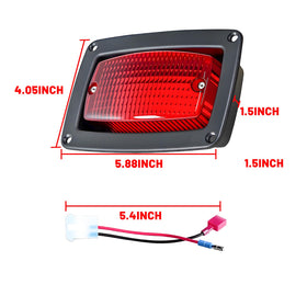 Orle Oko Club Car DS taillight assembly, compact 6x4 inch footprint.