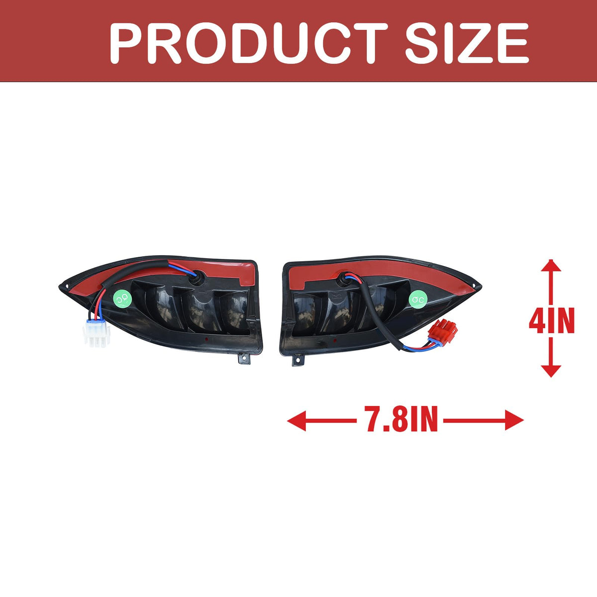 Orle Oko golf cart tail light for Tempo 2018-Up boosts night visibility.