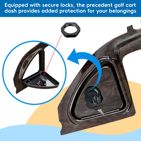 Orle Oko dash cover with secure locks adds peace of mind during trips