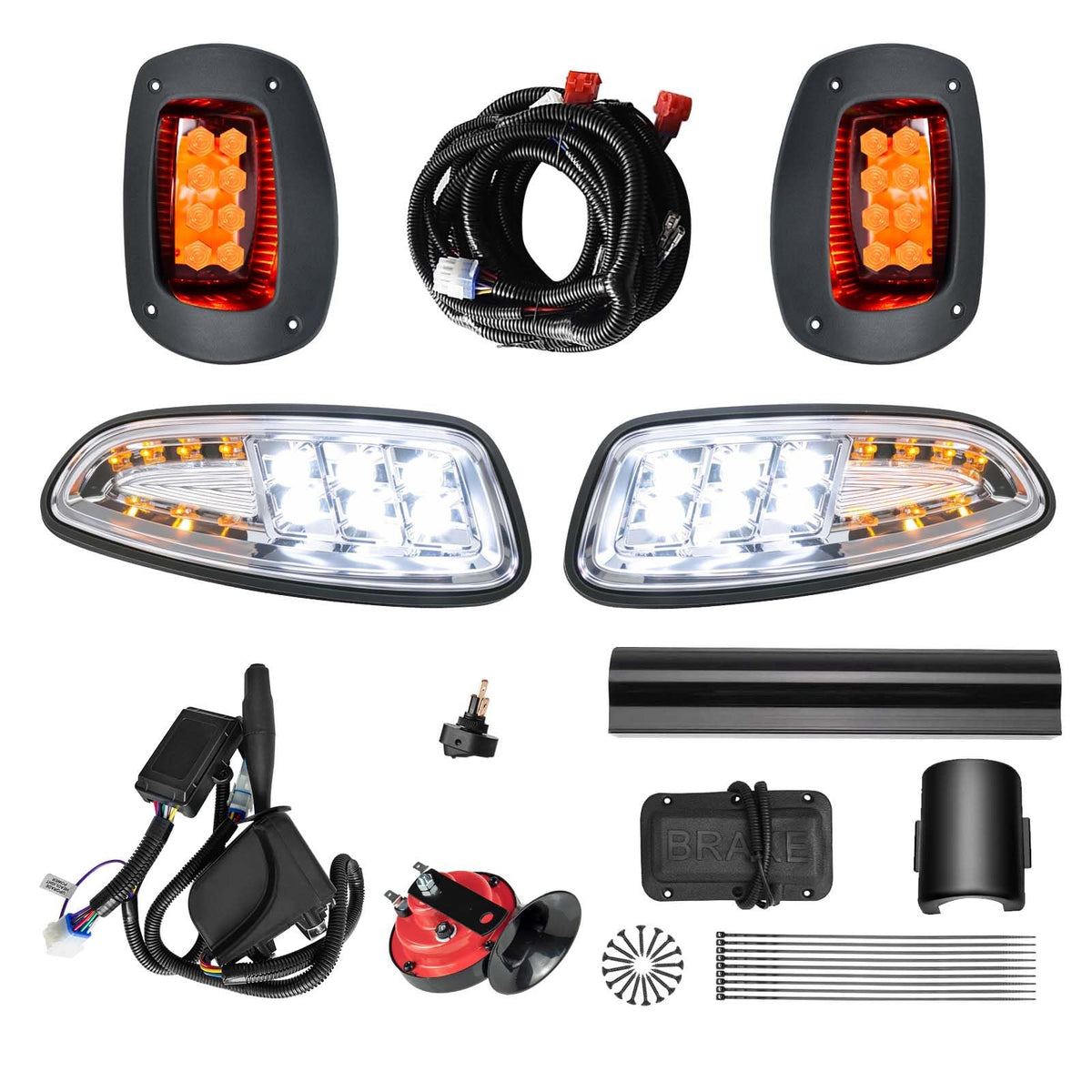Orle Oko deluxe LED headlight left for EZGO RXV improves nighttime visibility