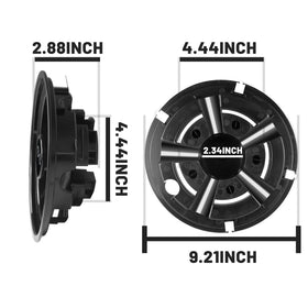 Orle Oko hubcaps compatible with EZGO Club Car Yamaha carts.