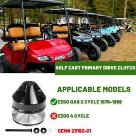 Orle Oko EZGO drive clutch in use demonstrates smoother shifting.