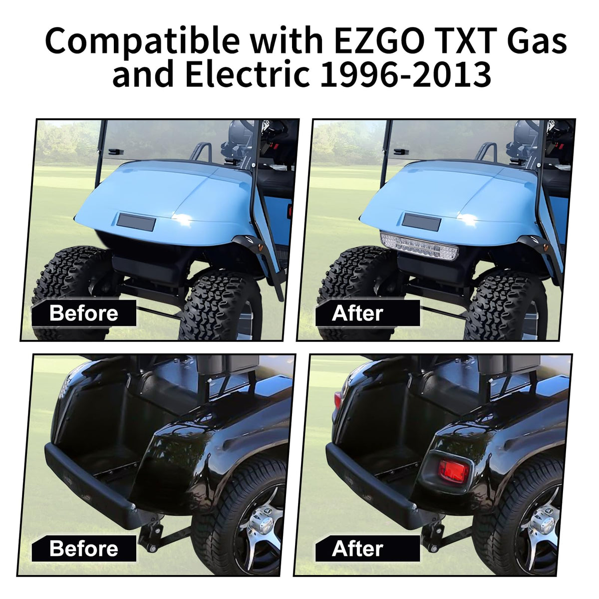 Orle Oko EZGO TXT taillights provide clear signaling for safer roadside awareness