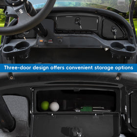 Orle Oko golf cart dash cover installation guide shows simple DIY setup.