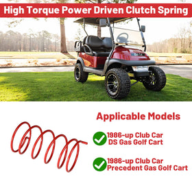 Orle Oko DS compatible spring installed on a Club Car.