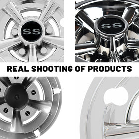 Pack of four hubcaps ready for easy upgrade and replacement