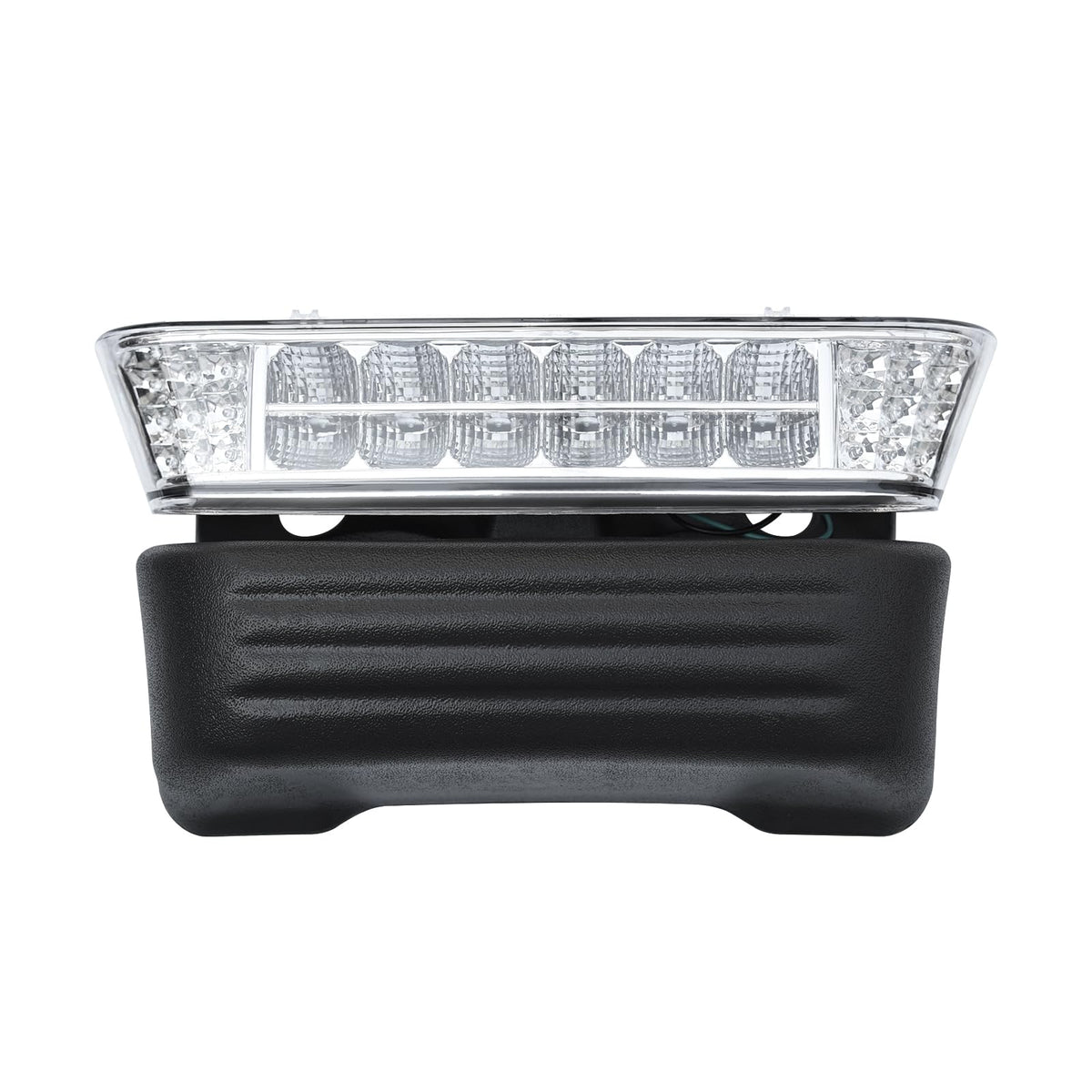 Orle Oko golf cart precedent front headlight with bumper for clear 12V illumination.