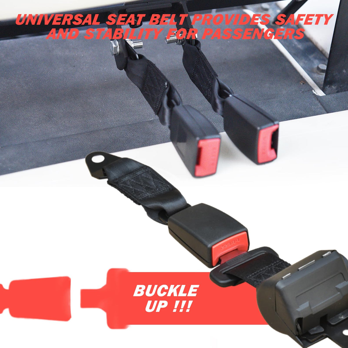 Orle Oko 2-pack retractable seat belts with buckles ready for install