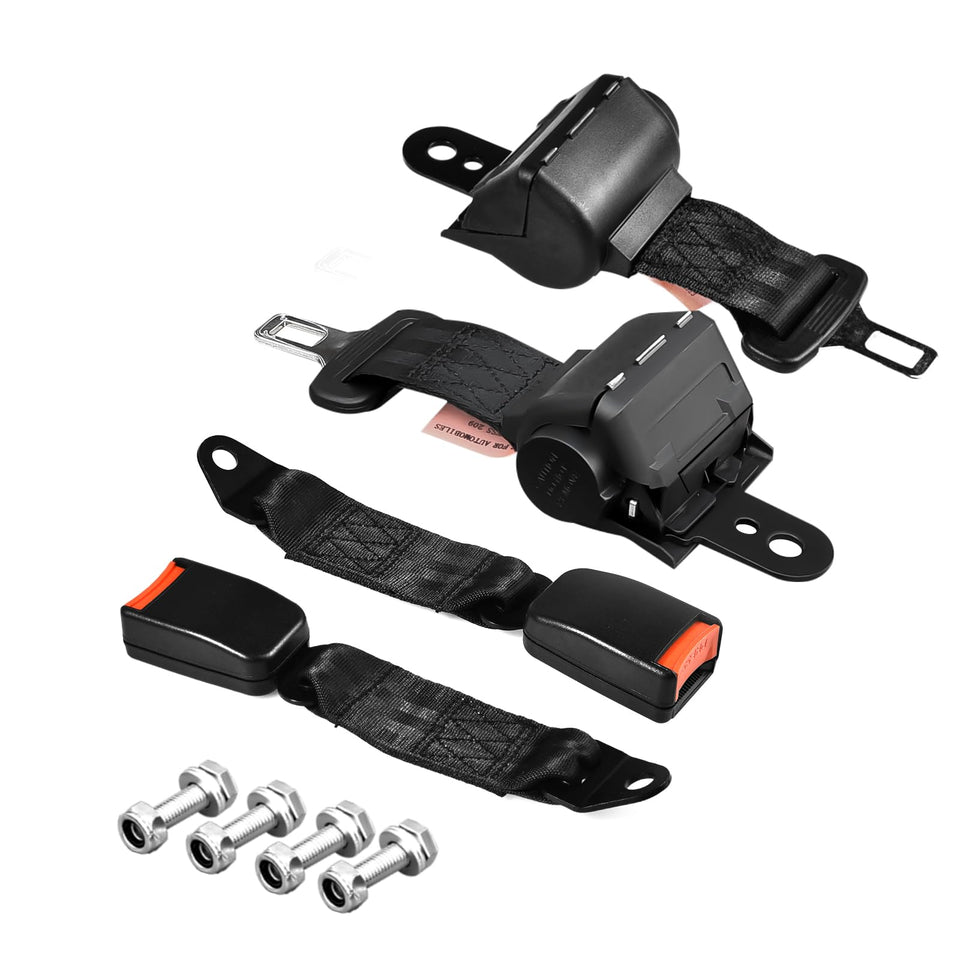 Orle Oko retractable seat belt kit for EZGO TXT RXV improves passenger safety on bumpy routes