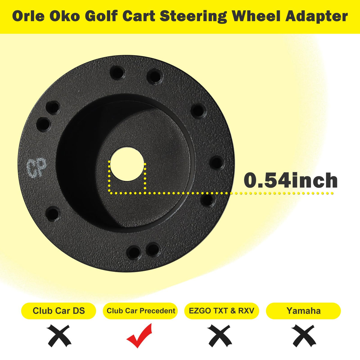 Orle Oko steering wheel hub with electrophoresis finish.