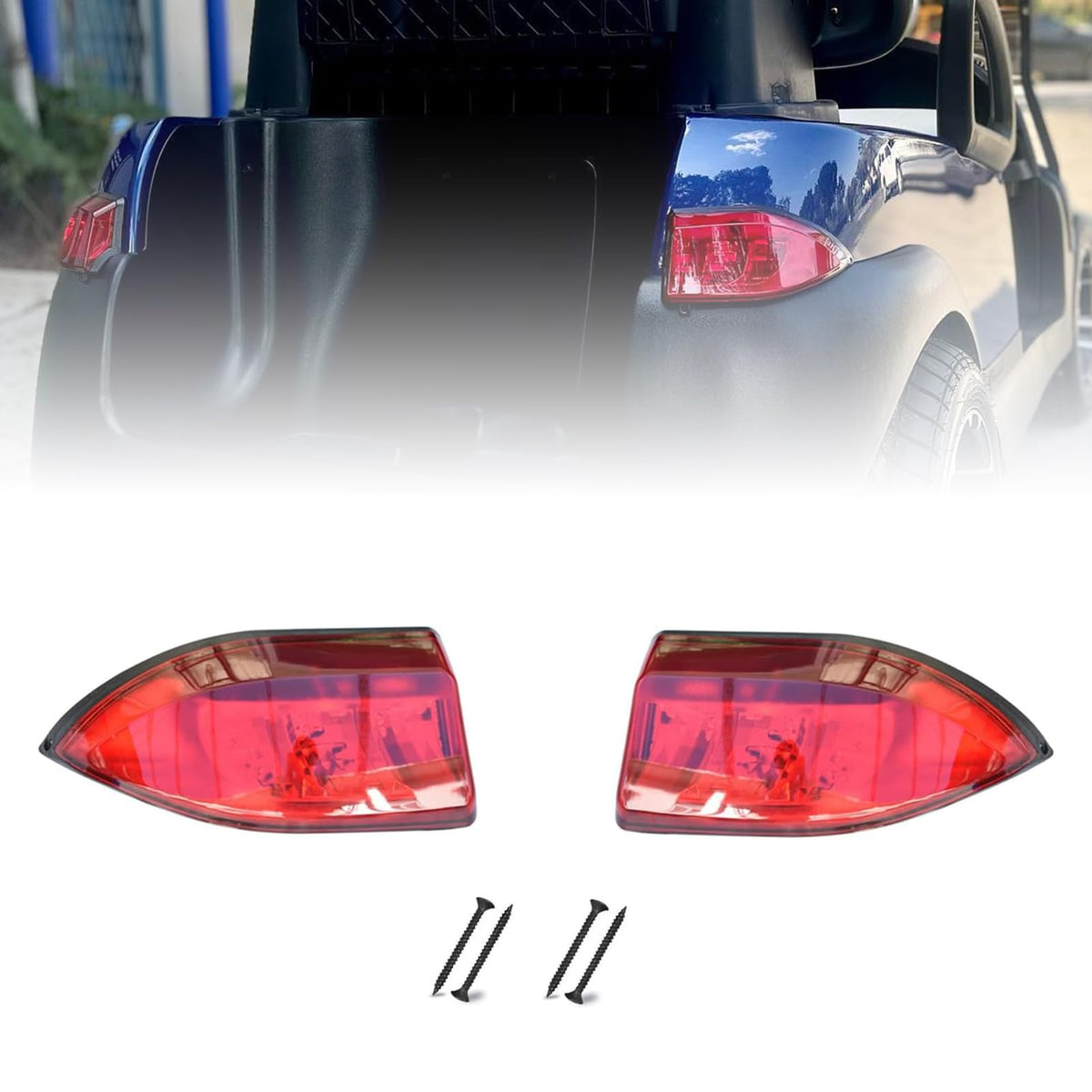 Orle Oko taillight right for Club Car Precedent enhances visibility at dusk.