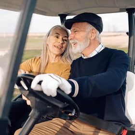 Orle Oko two-seat setup shown on a golf cart.