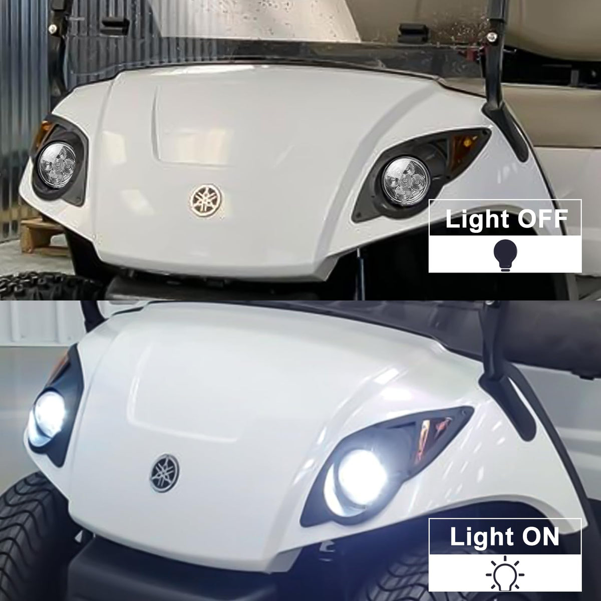 Orle Oko LED headlight assembly closeup, durable construction