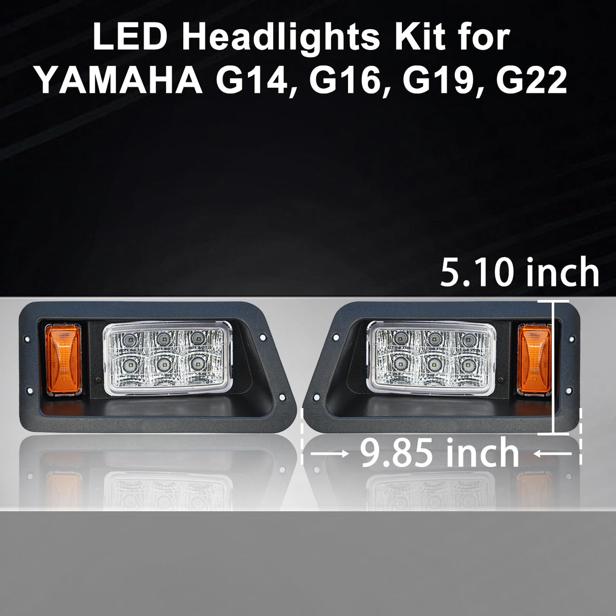 Orle Oko LED headlight kit right Yamaha G14-G22 for safer night driving.
