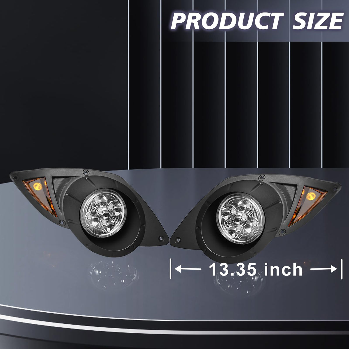 Orle Oko LED headlights match OEM size for a smoother fit on G29