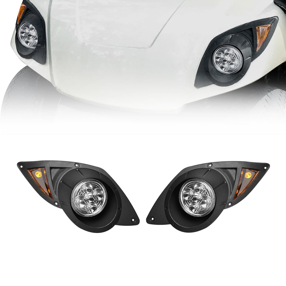 Orle Oko LED headlight kit on Yamaha Drive G29 passenger side for brighter night visibility
