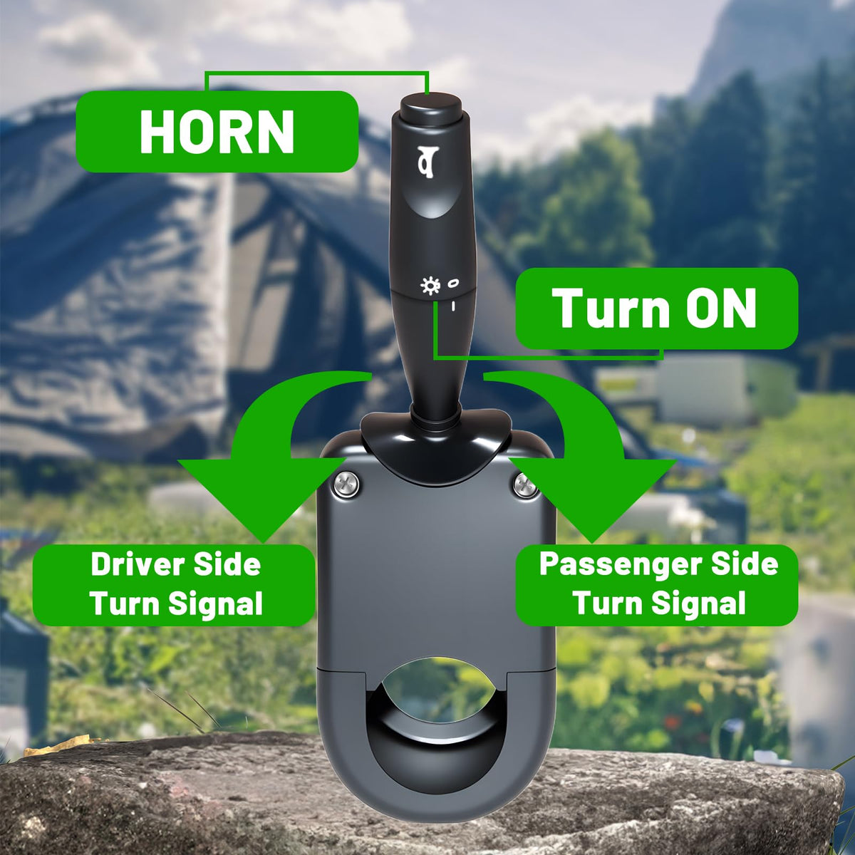 Orle Oko light control box demonstrating 12V compatibility for versatile carts