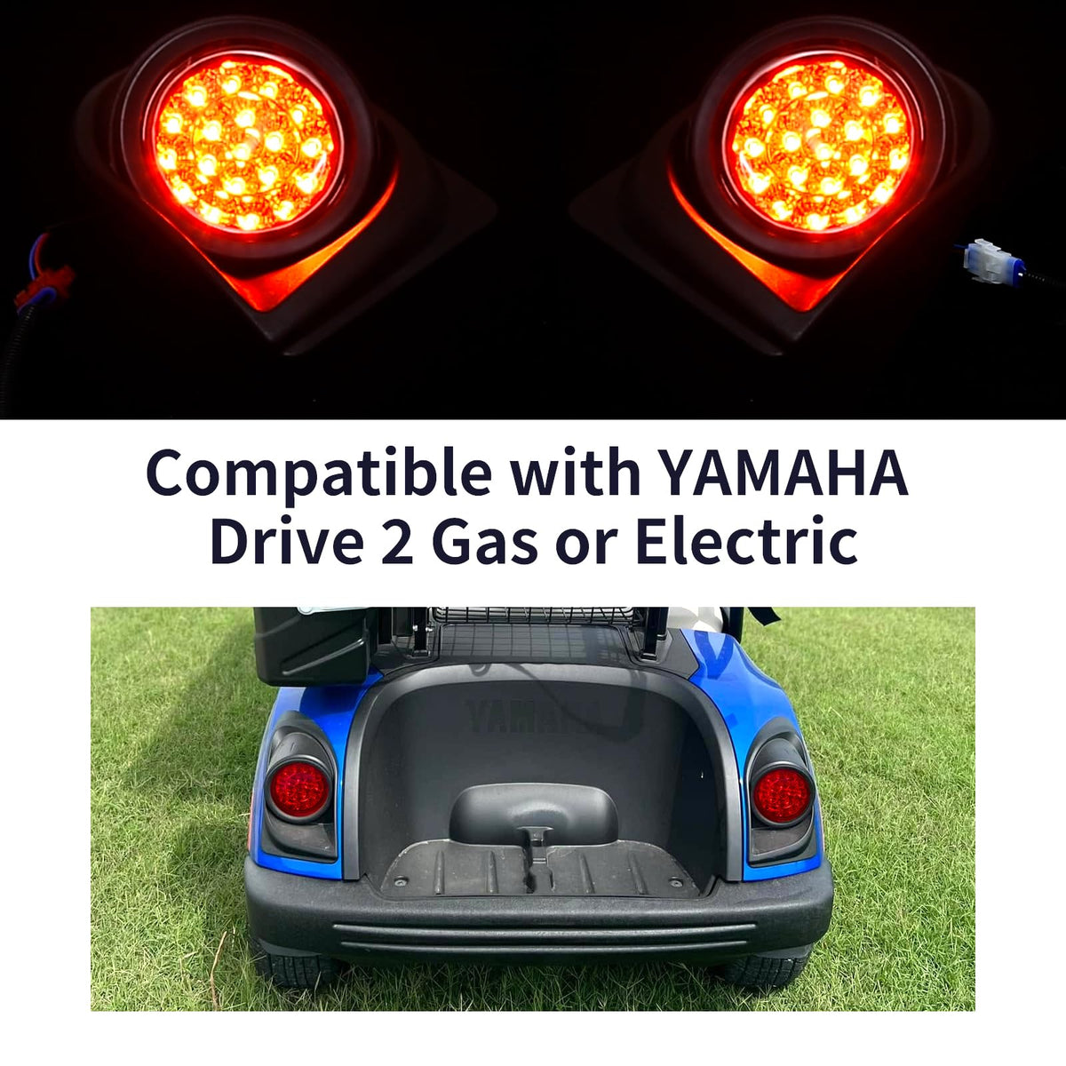 Orle Oko packaging includes right and left taillights for Yamaha Drive 2