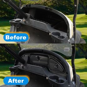 Orle Oko dash with lockable compartments offering secure storage on rides.