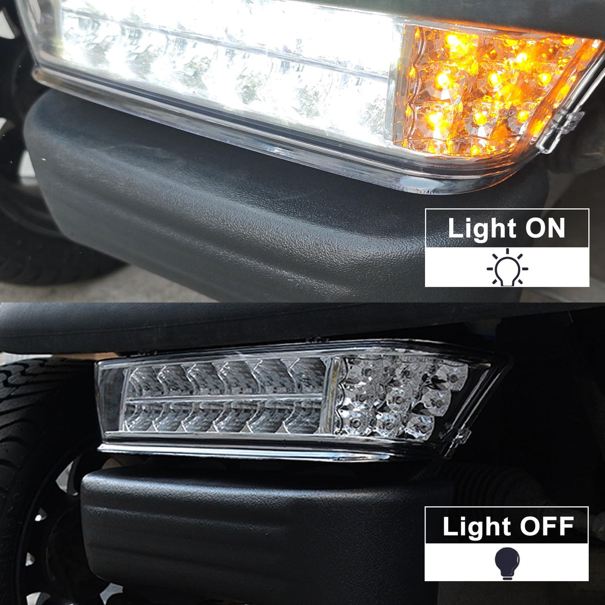 Orle Oko headlight bar harness closeup highlights compact wiring for a quick upgrade
