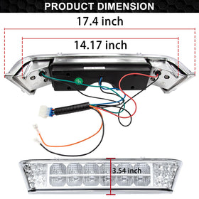 Orle Oko precedent headlight bar installed on car demonstrates proper mounting