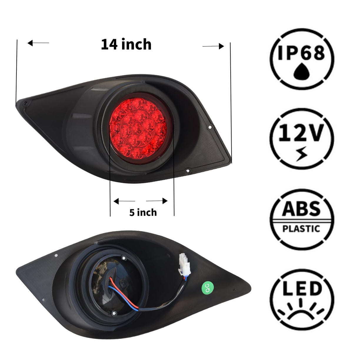 Orle Oko brake-light close-up demonstrates bright signaling.