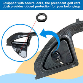 Orle Oko three-door dash adds extra storage and reduces clutter.