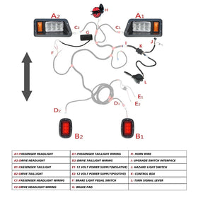 Orle Oko turn signal kit improves signaling for Yamaha golf carts.