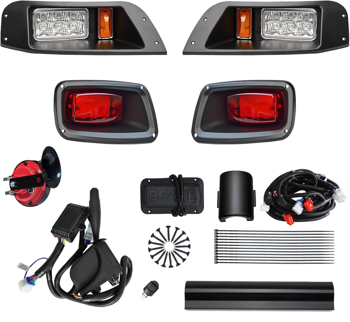 Orle Oko TXT headlights brighten EZGO TXT for safer night driving.