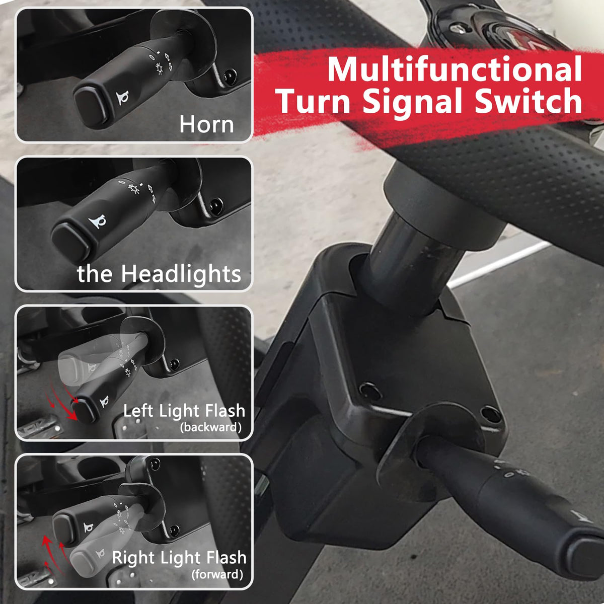 Orle Oko TXT turn signals clearly indicate directions for safety.