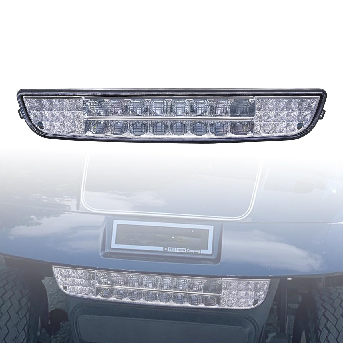 Orle Oko TXT LED headlight bar for EZGO TXT improves night visibility