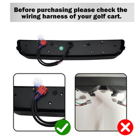 Orle Oko LED headlight bar on EZGO TXT shows bright, even illumination