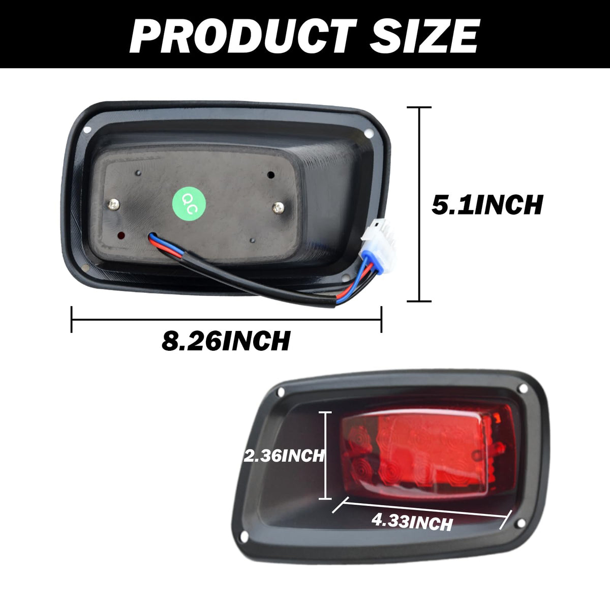 Orle Oko TXT LED tail light kit right for EZGO TXT improves safety at night