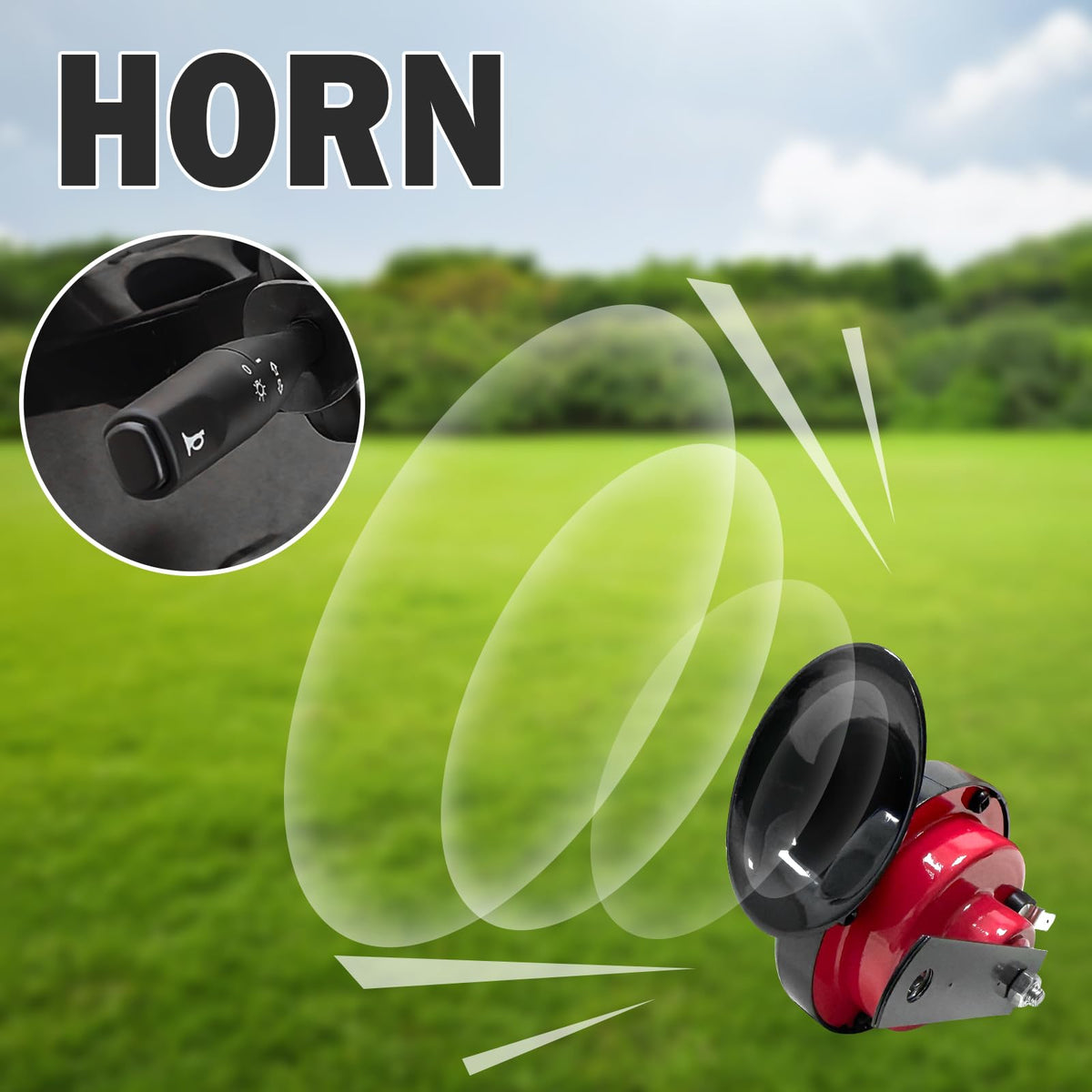 Orle Oko horn switch provides quick horn activation.