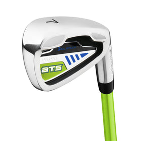 Orlimar ATS junior 7-iron lime blue head promotes a higher launch for beginners.