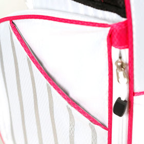 Orlimar ATS Junior Pink Stand Bag dual straps, comfortable carry for young players.