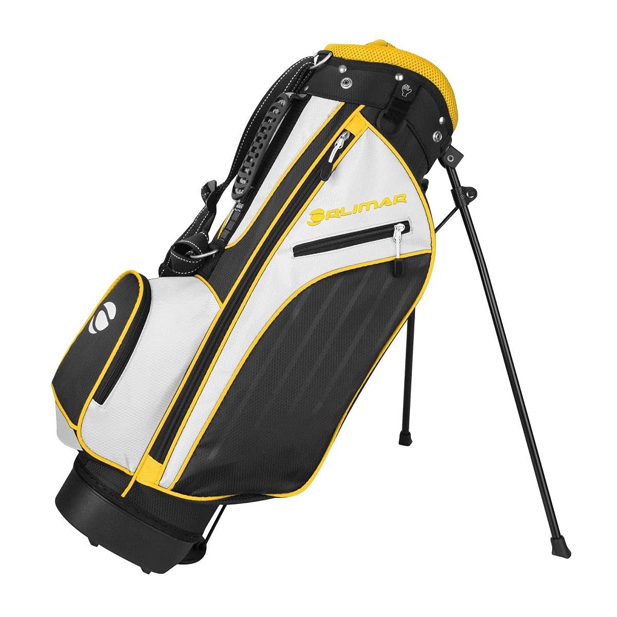 Orlimar ATS Junior Yellow Stand Bag with 5-way divider top, lightweight for little players.