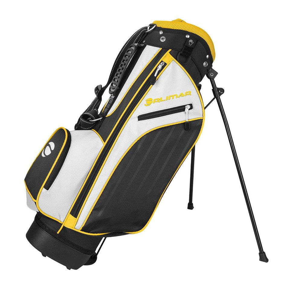 Orlimar ATS Junior Yellow Stand Bag with 5-way divider top, lightweight for little players.