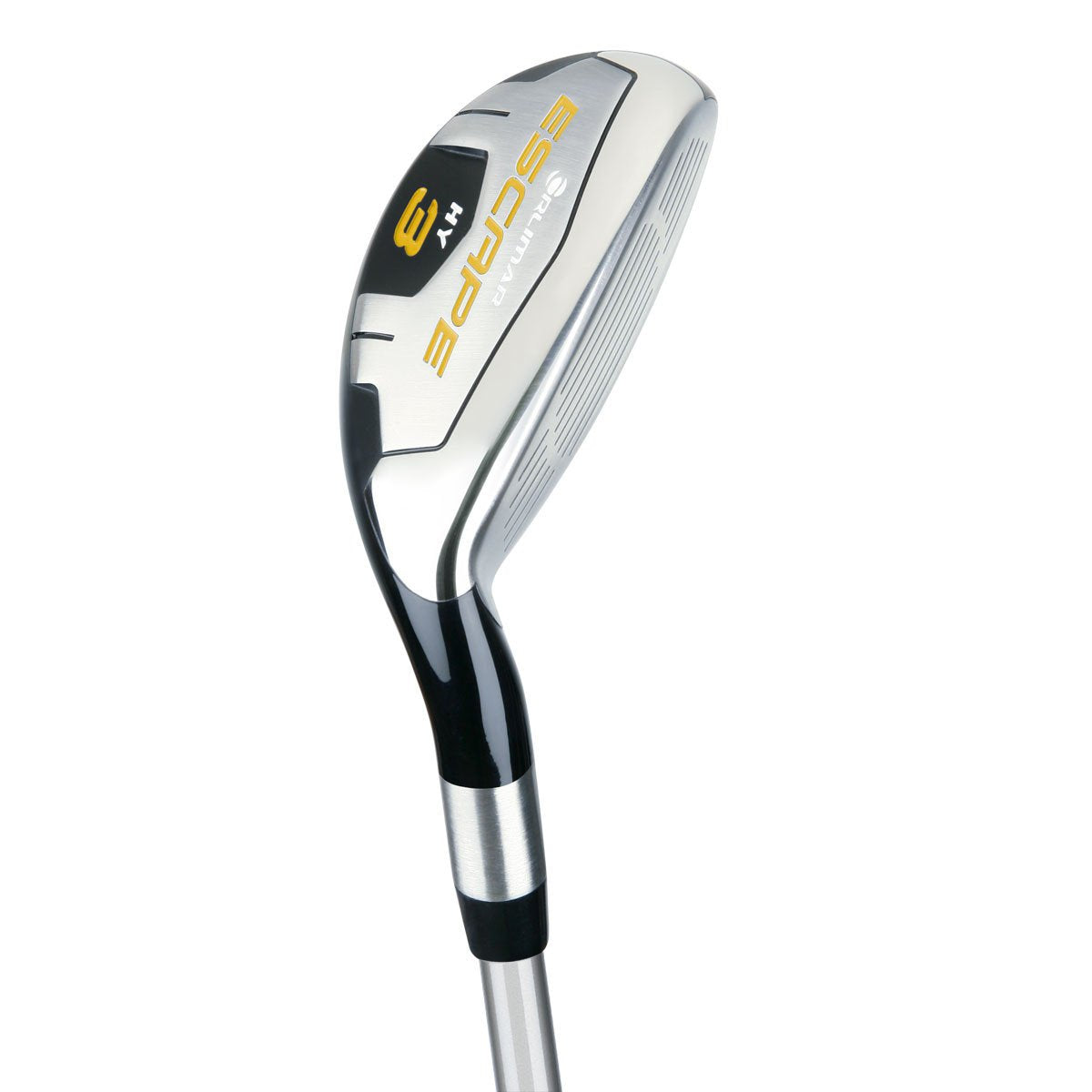 Orlimar Escape 3-hybrid head with compact profile for easy alignment on the tee